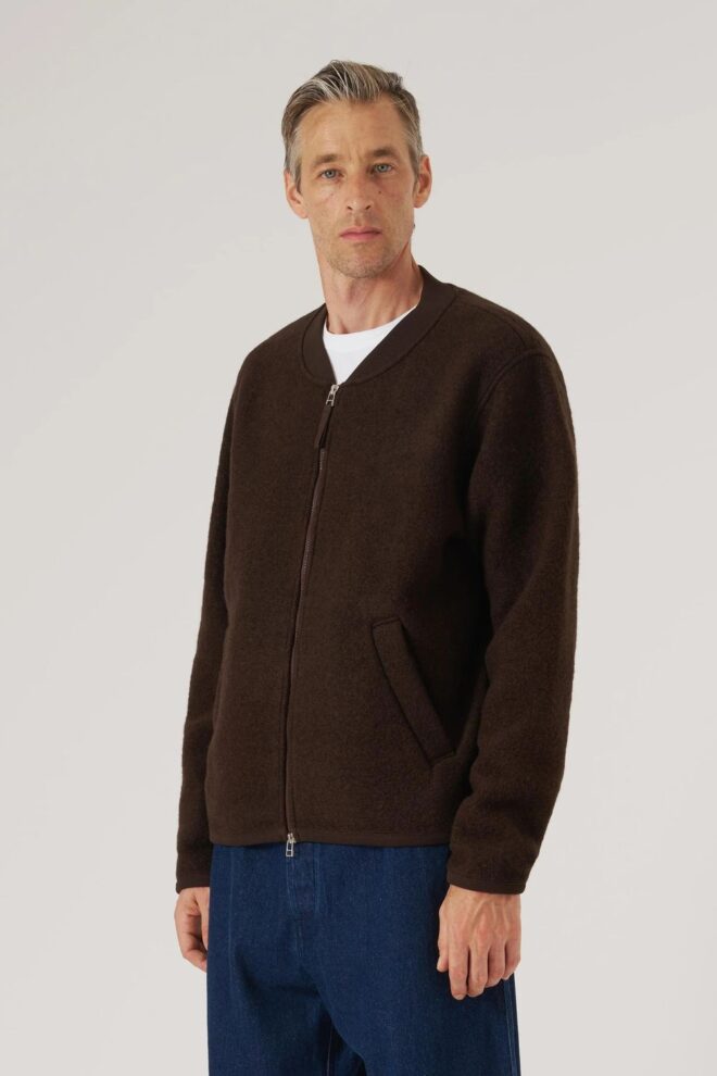 JACKE ZIP BOMBER 00018 BROWN