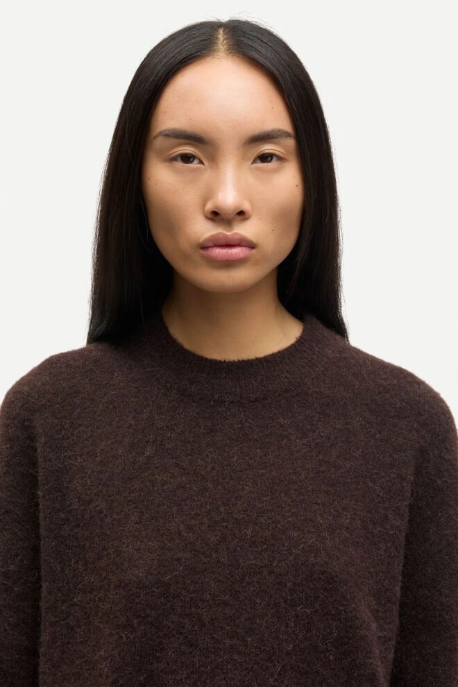 PULLOVER ANOUR O-N 7355 BLACK COFFEE