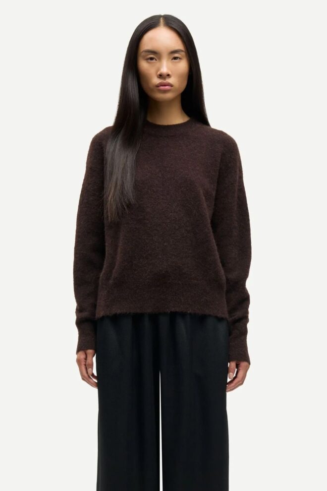 PULLOVER ANOUR O-N 7355 BLACK COFFEE