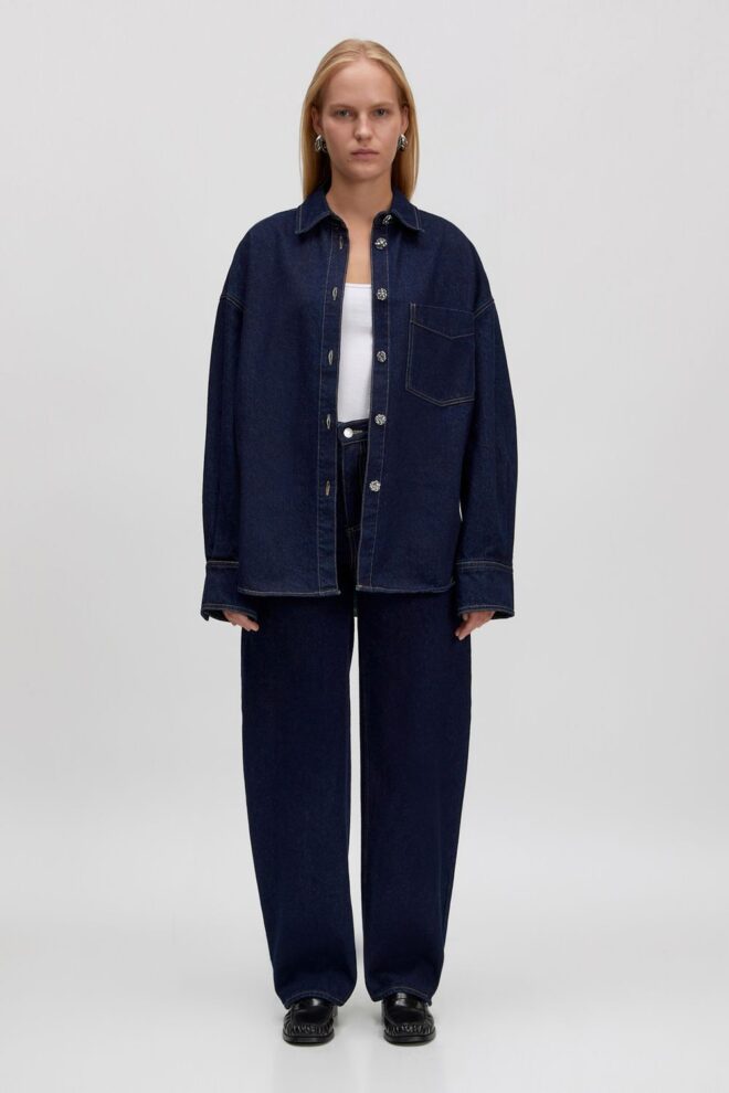 JEANS THEODORA DENIM TRS DARK BLUE