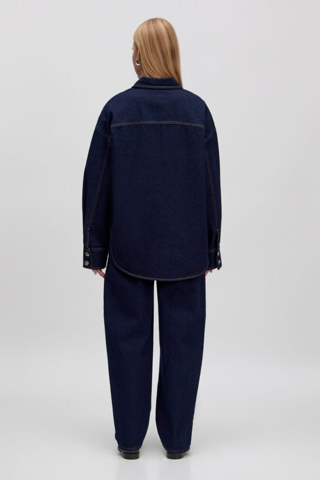 BLUSE HALEY DENIM SHIRT MID BLUE