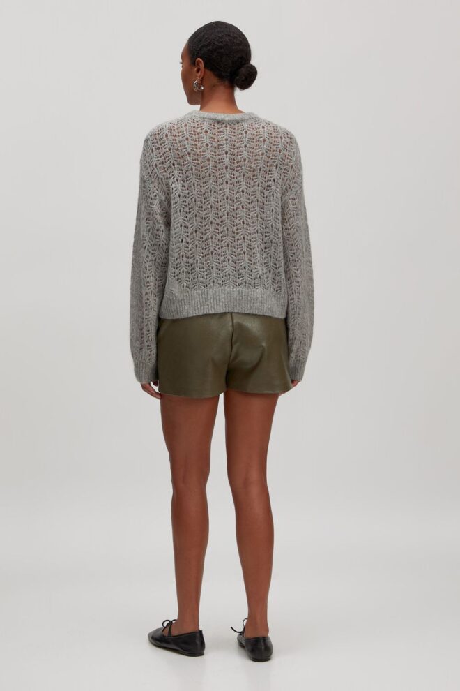 PULLOVER MAKAMAE MOHAIR LIGHT GREY