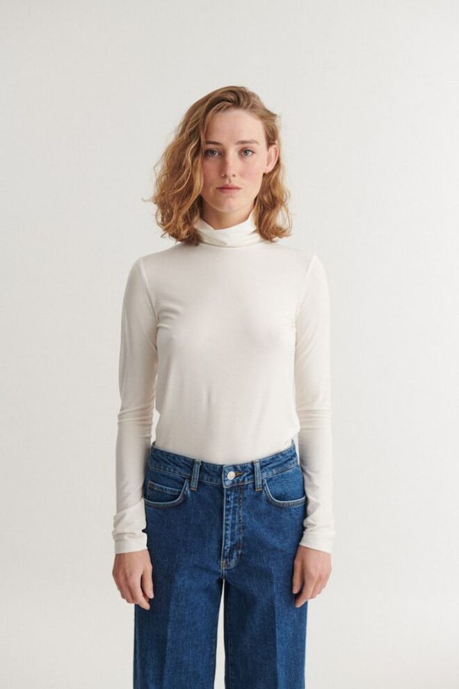 SHIRT JOLINE T-NECK OFF WHITE