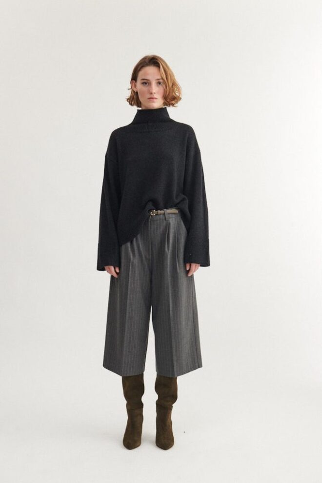 PULLOVER CADY T-NECK DARK GREY