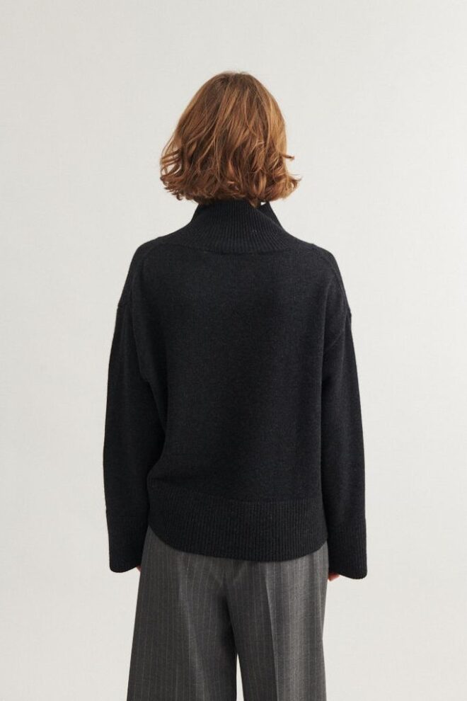 PULLOVER CADY T-NECK DARK GREY