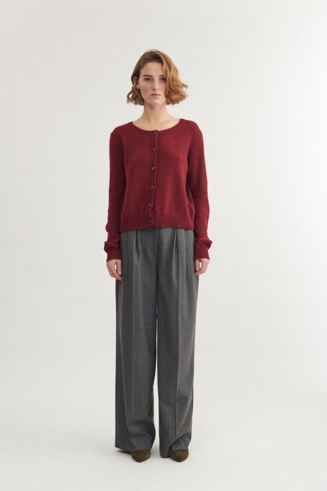 HOSE MARJO PANTS GREY MELANGE/BIRCH