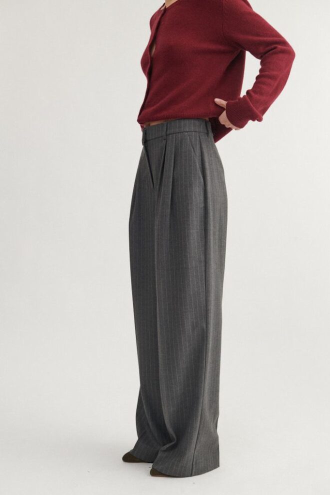 HOSE MARJO PANTS GREY MELANGE/BIRCH