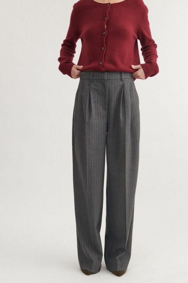 HOSE MARJO PANTS GREY MELANGE/BIRCH