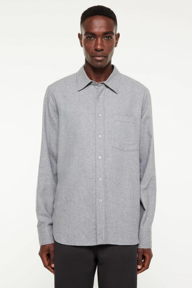 HEMD RODRIK GREY MELANGE
