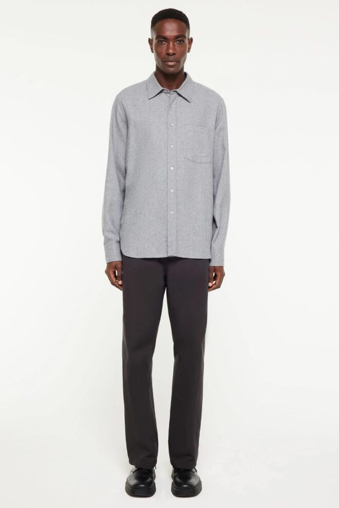 HEMD RODRIK GREY MELANGE