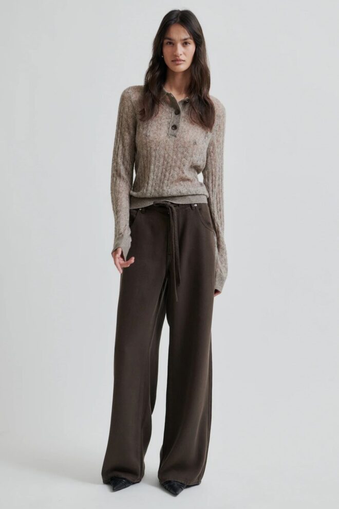 WESTE VESPA KNIT LS MID BROWN