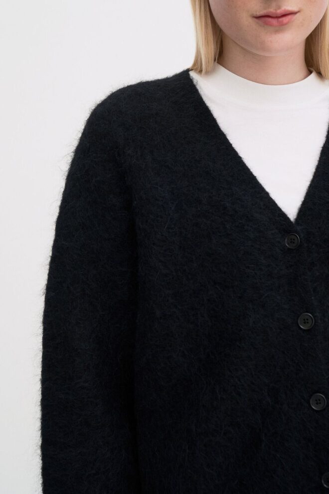 WESTE 31816 FLUFFY CARDIGAN INK BLACK