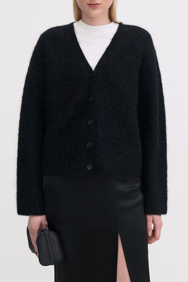 WESTE 31816 FLUFFY CARDIGAN INK BLACK