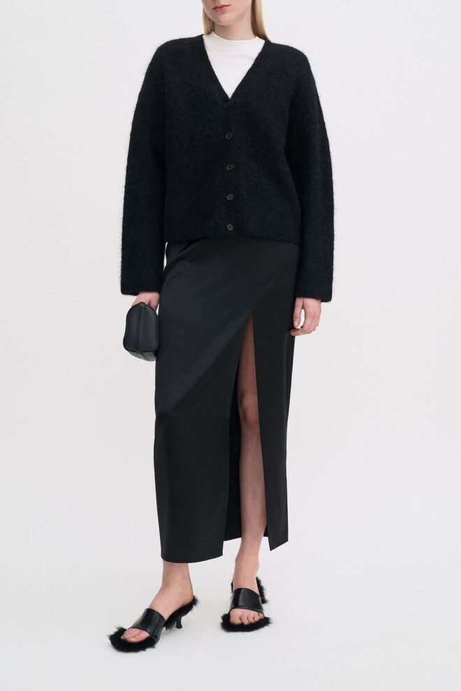 WESTE 31816 FLUFFY CARDIGAN INK BLACK