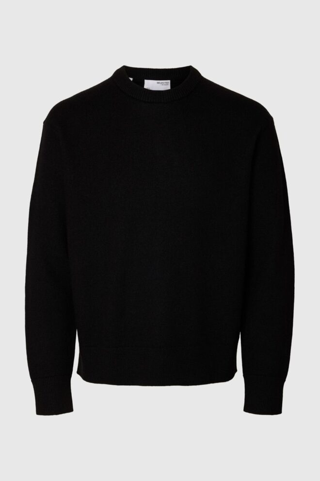 PULLOVER 16098356 SLHARNE LS BLACK
