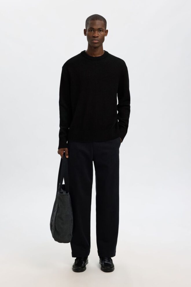 PULLOVER 16098356 SLHARNE LS BLACK