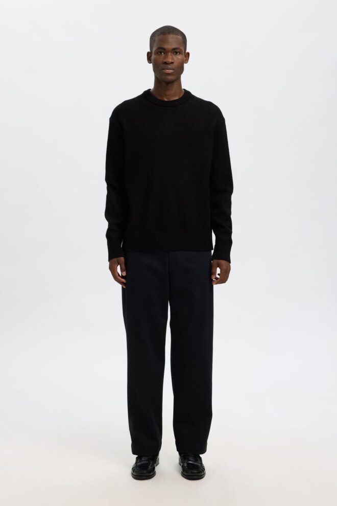PULLOVER 16098356 SLHARNE LS BLACK