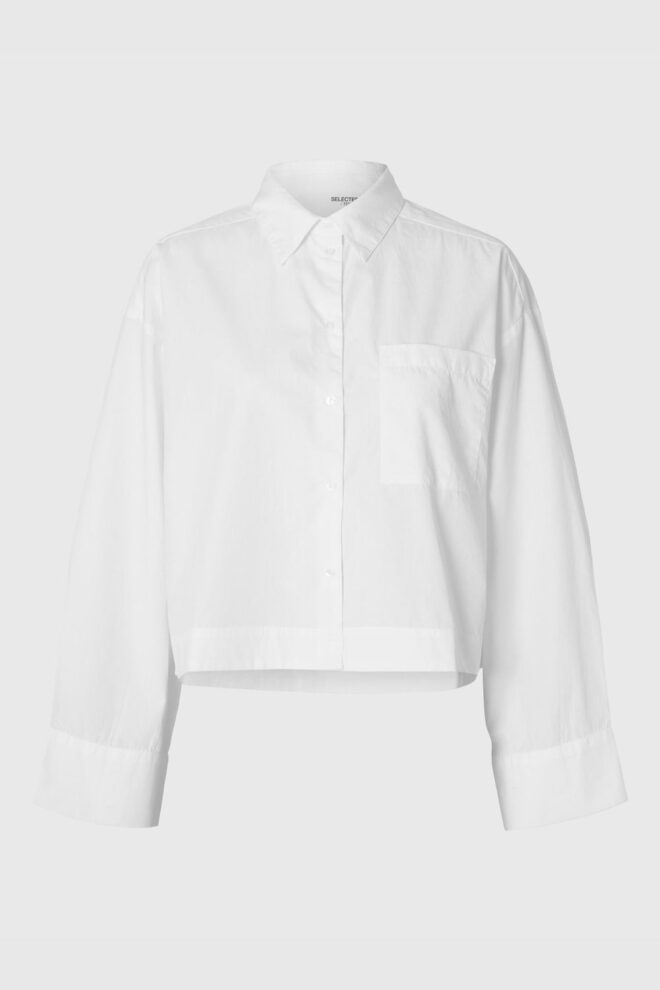 BLUSE 16097269 SLFASHTA WHITE