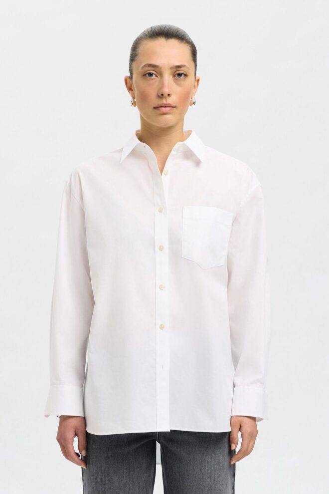 BLUSE 16098134 SLF ESTER OVER WHITE