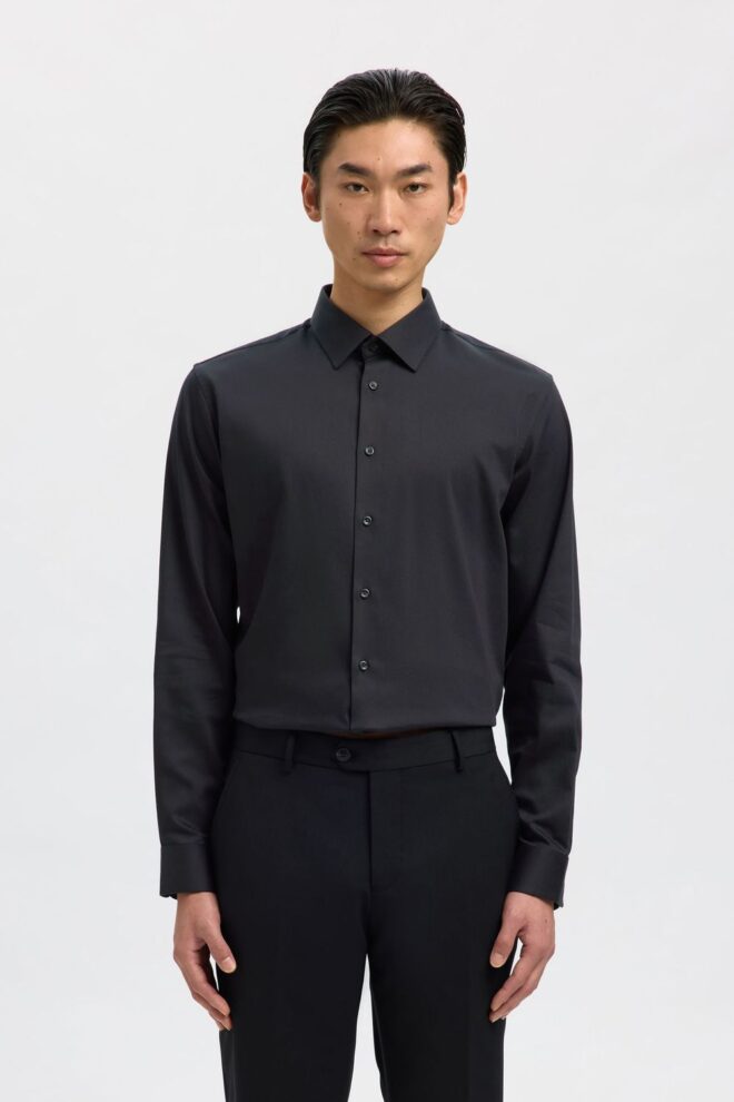 HEMD 16092939 PERF SHIRT BLACK