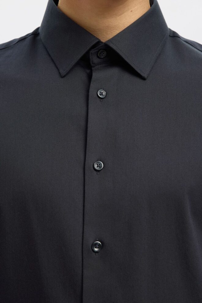 HEMD 16092939 PERF SHIRT BLACK