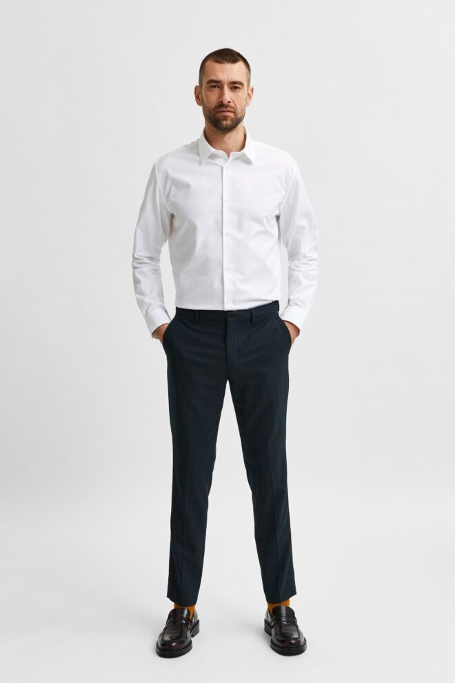 HEMD 16080200 SLHSLIMETHAN WHITE