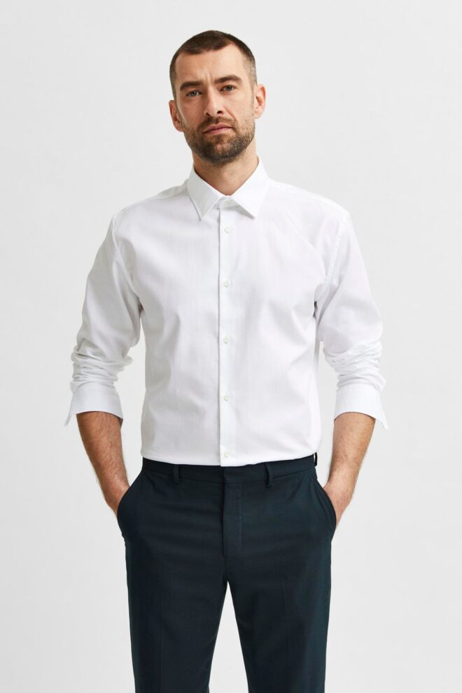 HEMD 16080200 SLHSLIMETHAN WHITE