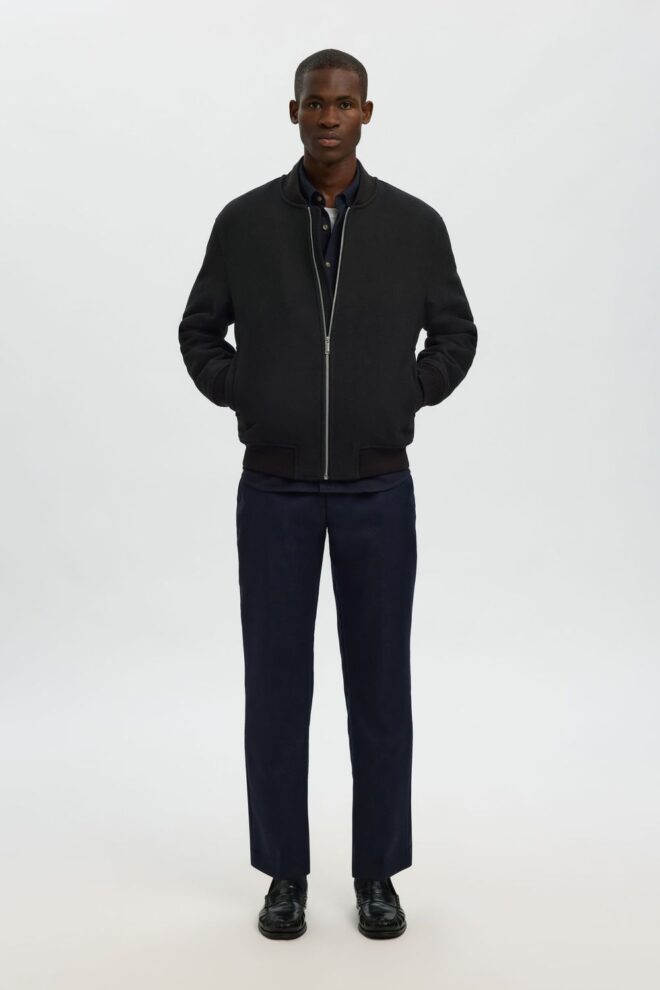 JACKE 16098106 SLHJENS WOOL BLACK