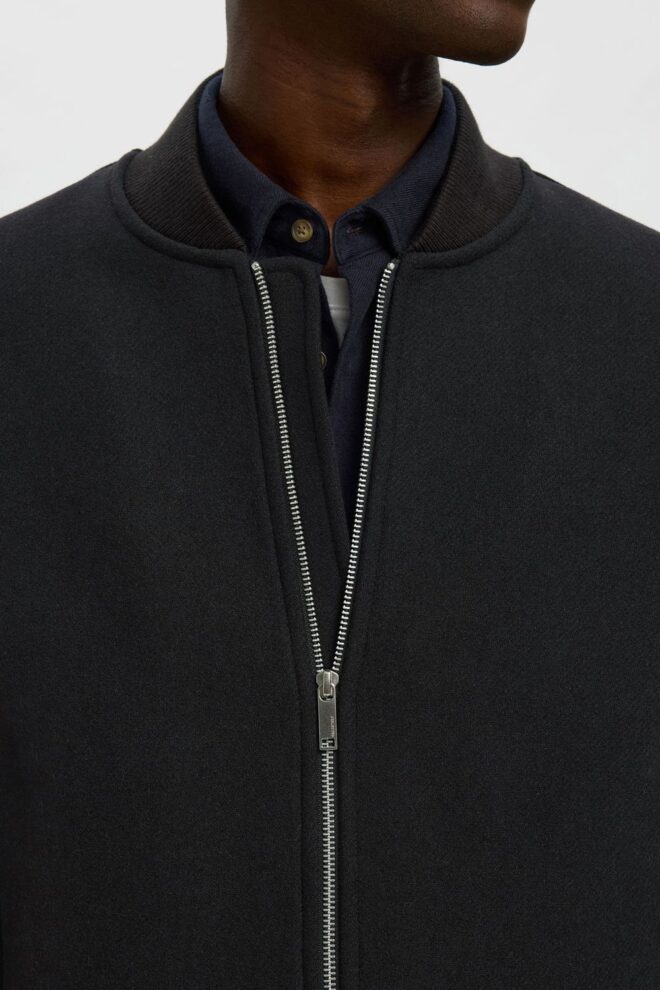 JACKE 16098106 SLHJENS WOOL BLACK