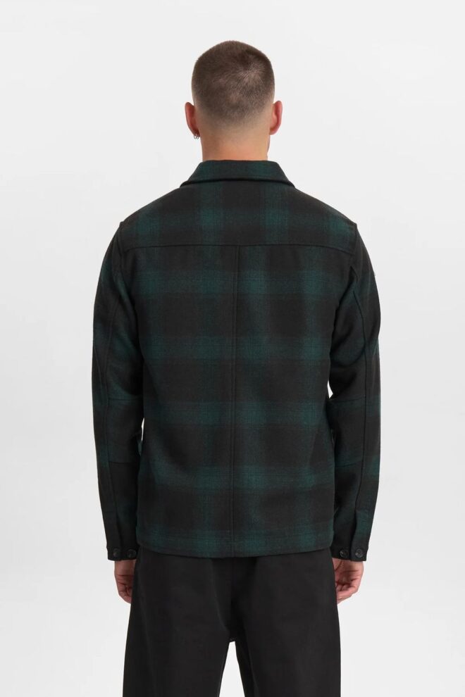HEMD AKOSCAR WOOLEN OVERSHIRT FOREST