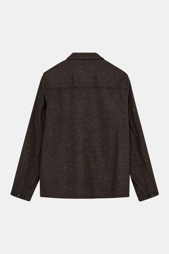 HEMD AKOSCAR WOOLEN OVERSHIRT MULCH