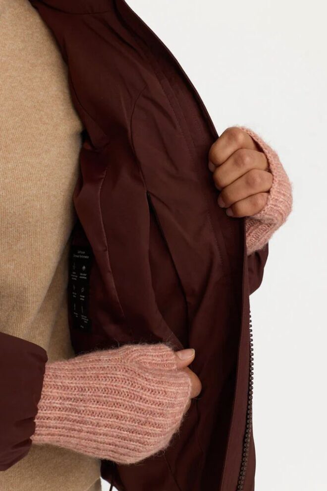 JACKE 77293 SHORT PUFFER BURGUNDY