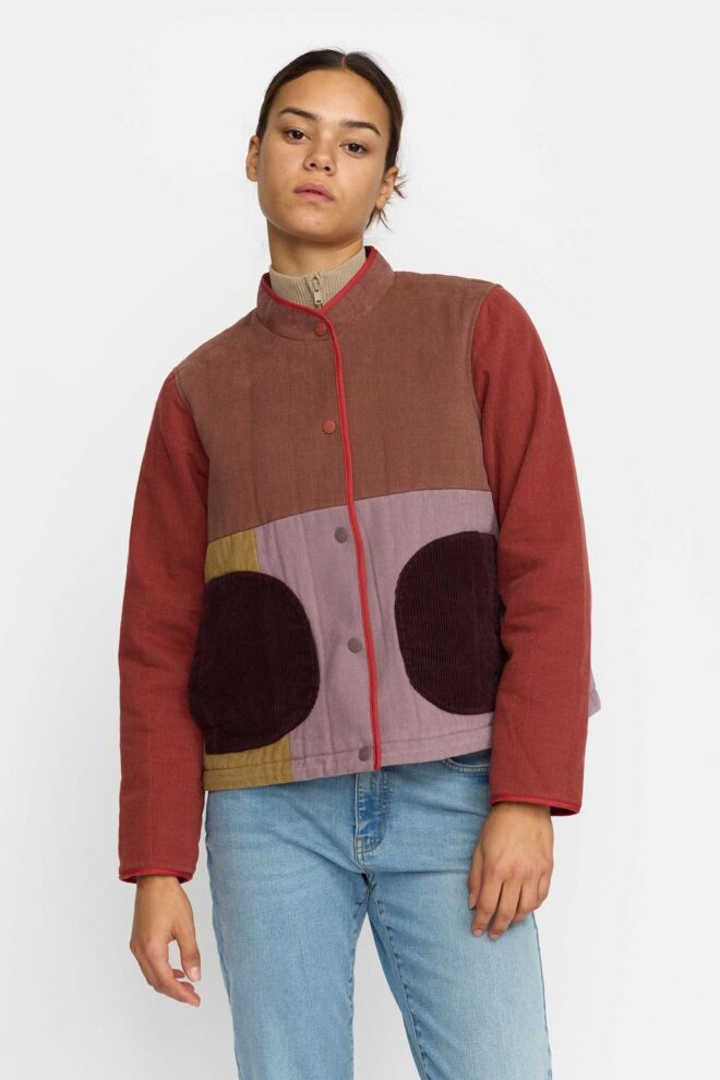 JACKE 77345 QUILTED PATCHWORK BROWN
