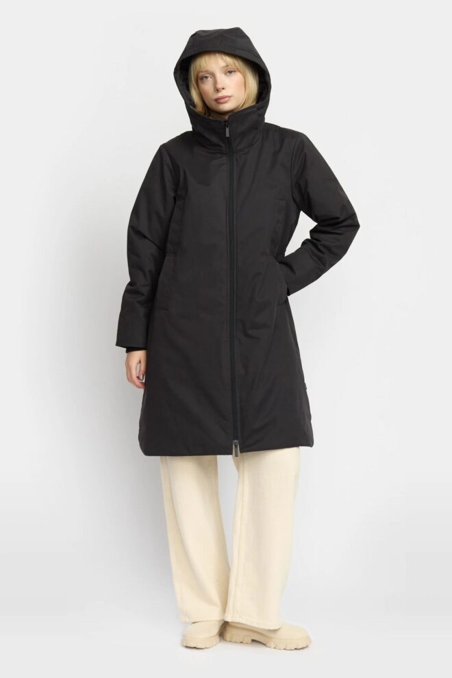 JACKE 77340 HOODED PARKA BLACK