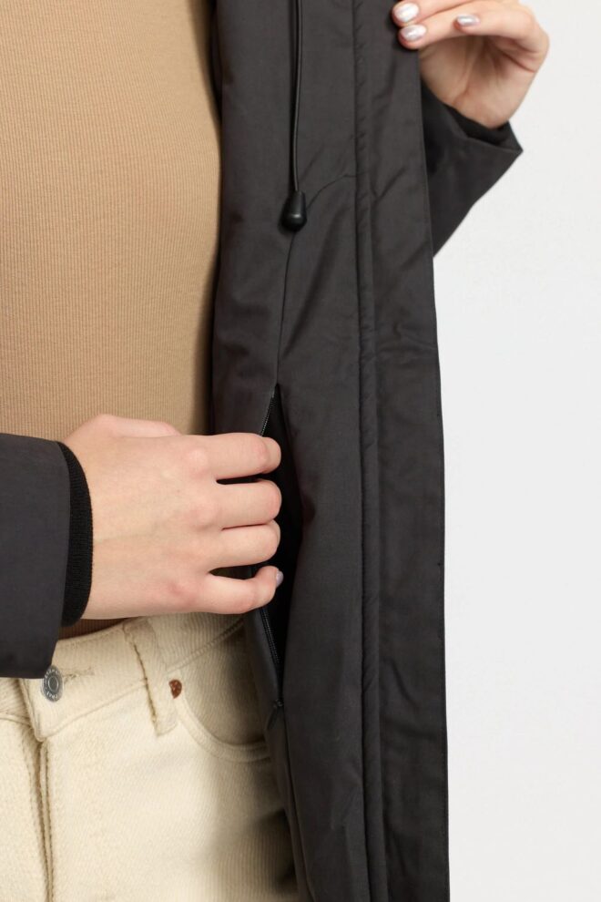 JACKE 77340 HOODED PARKA BLACK