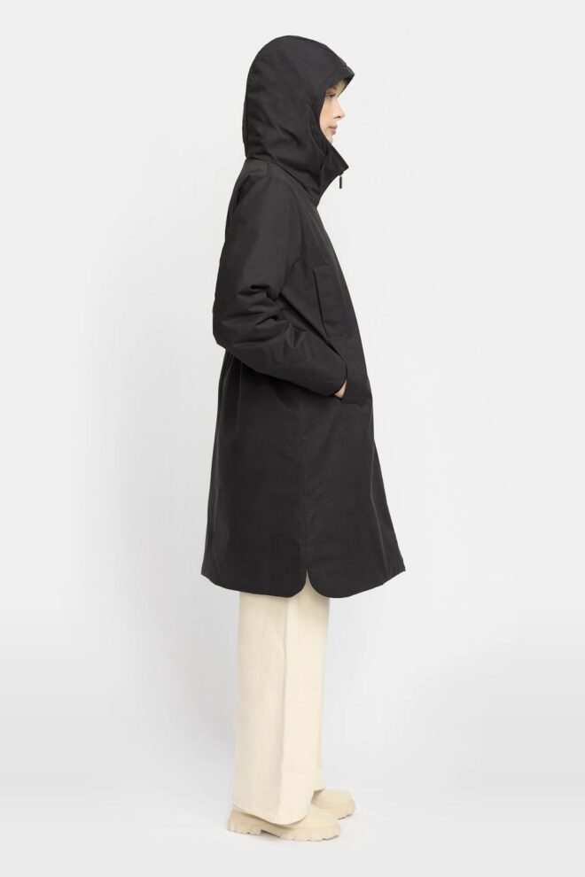 JACKE 77340 HOODED PARKA BLACK