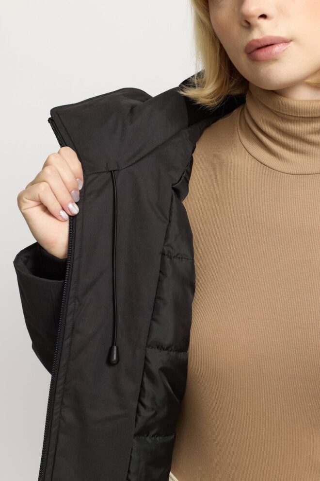 JACKE 77340 HOODED PARKA BLACK