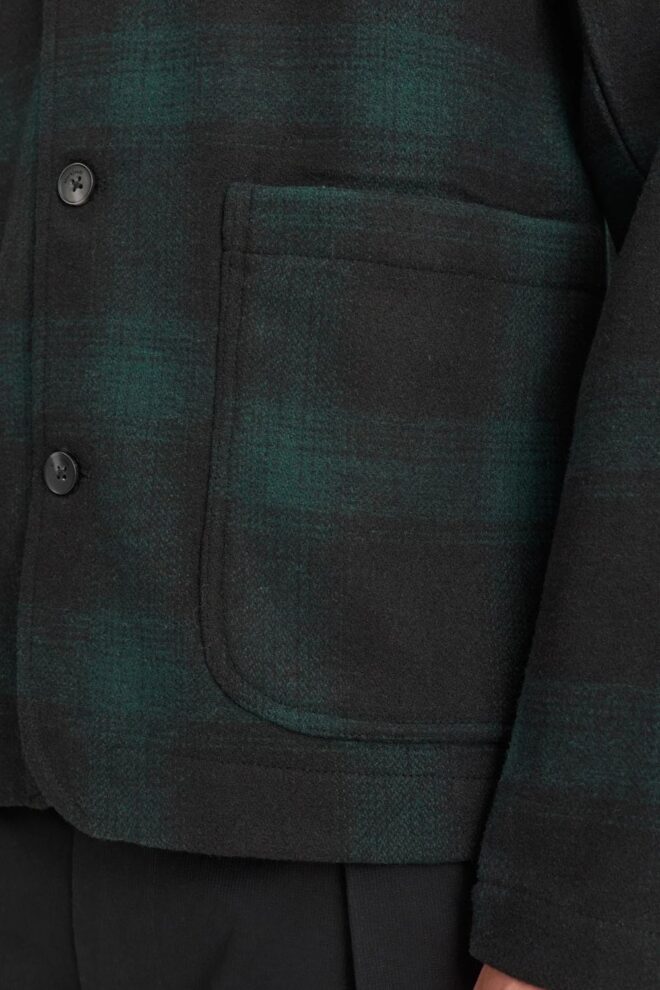 HEMD AKOSCAR WOOLEN OVERSHIRT FOREST