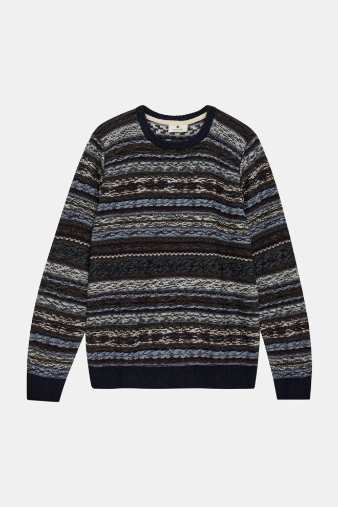 PULLOVER AKSUNE REVERSE KNIT SKY