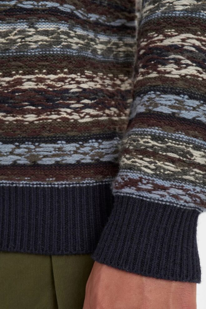 PULLOVER AKSUNE REVERSE KNIT SKY