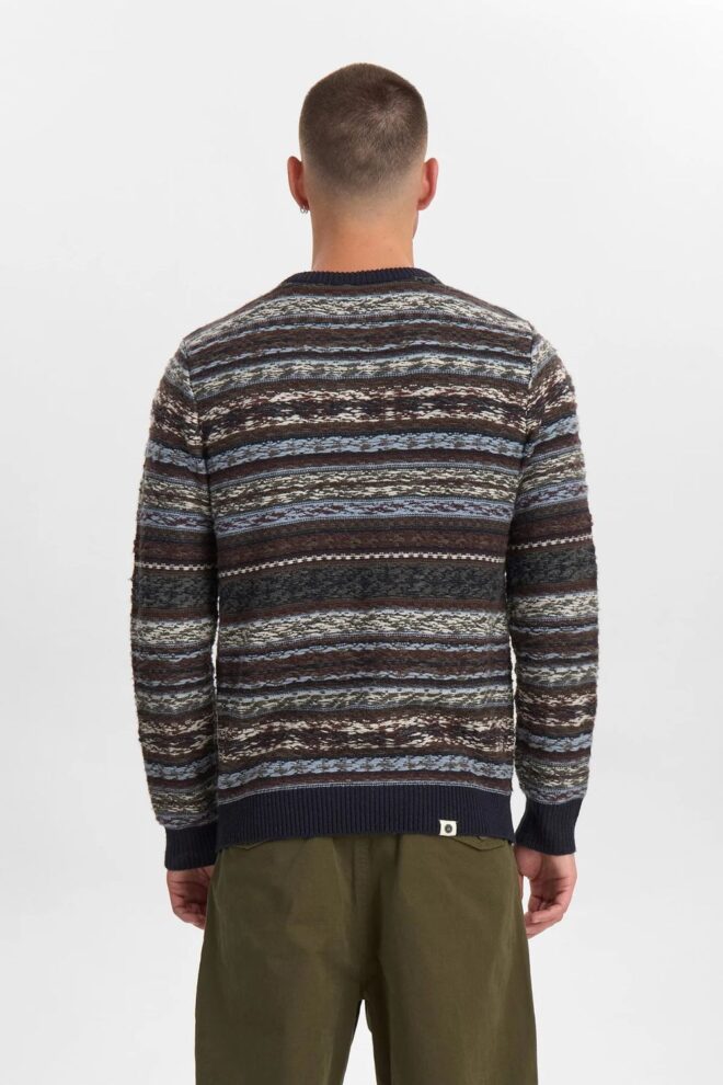 PULLOVER AKSUNE REVERSE KNIT SKY