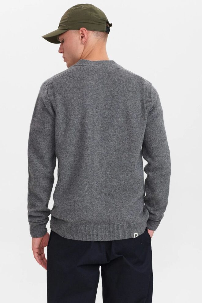 WESTE AKSVEND CARDIGAN GRANITE