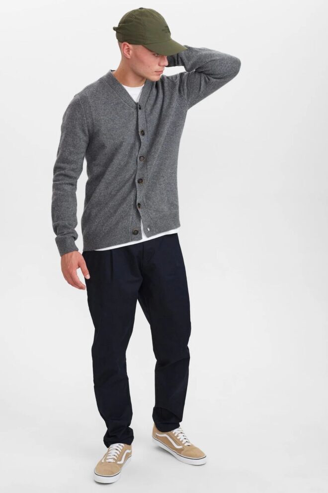 WESTE AKSVEND CARDIGAN GRANITE