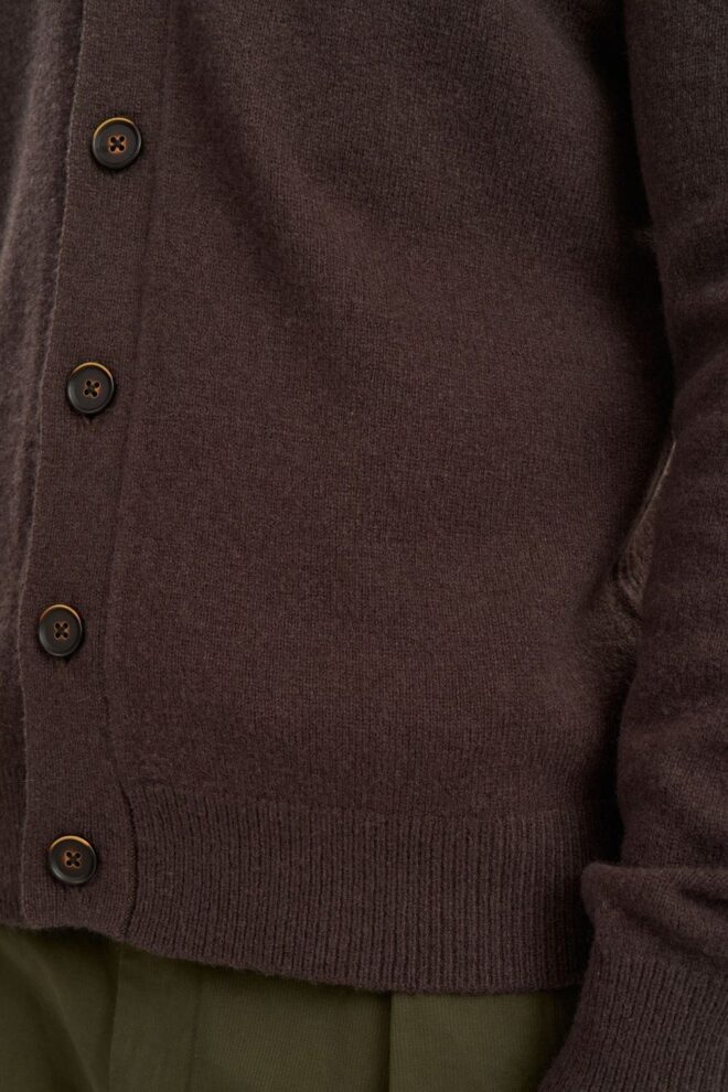 WESTE AKSVEND CARDIGAN MULCH