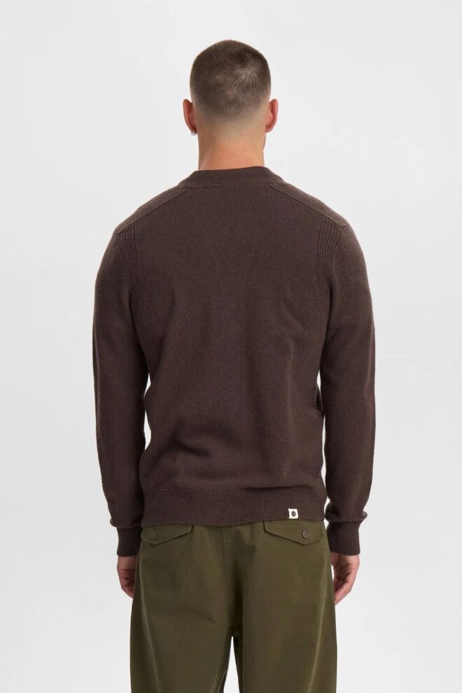WESTE AKSVEND CARDIGAN MULCH