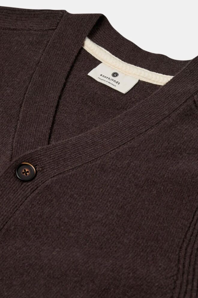 WESTE AKSVEND CARDIGAN MULCH