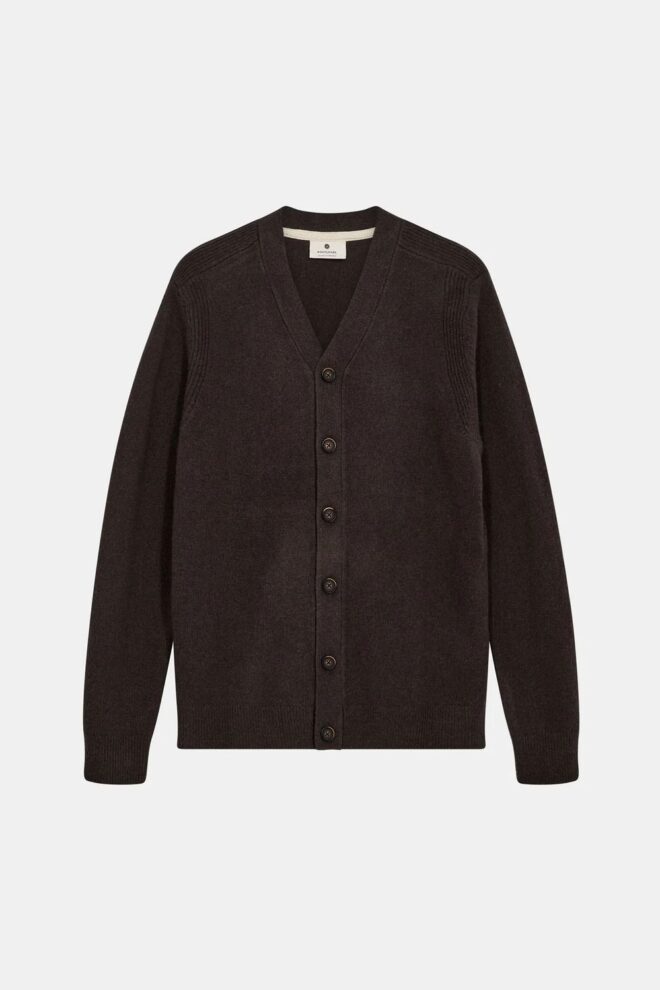 WESTE AKSVEND CARDIGAN MULCH