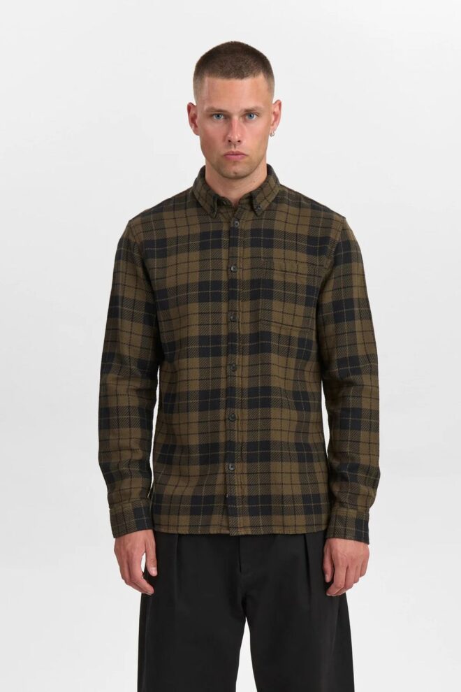 HEMD AKLEIF CHECK FOREST