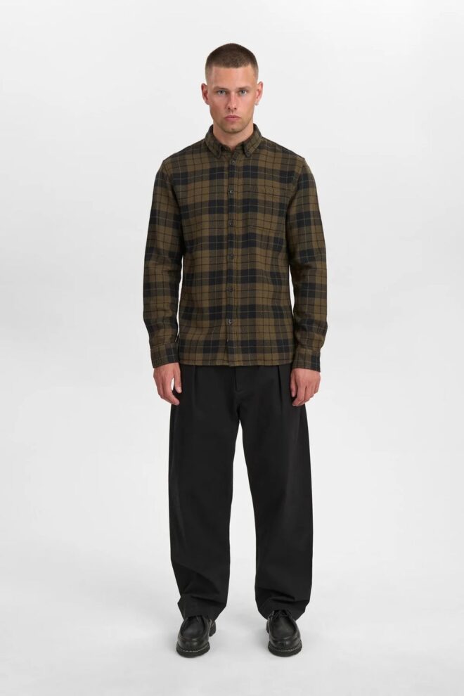 HEMD AKLEIF CHECK FOREST
