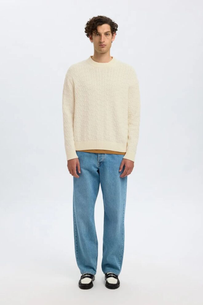PULLOVER 16098365 SLHPHILIP EGRET